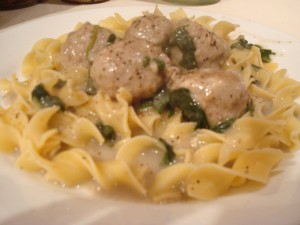 the grown up version of Gramma's cream of mushroom soup meatballs!